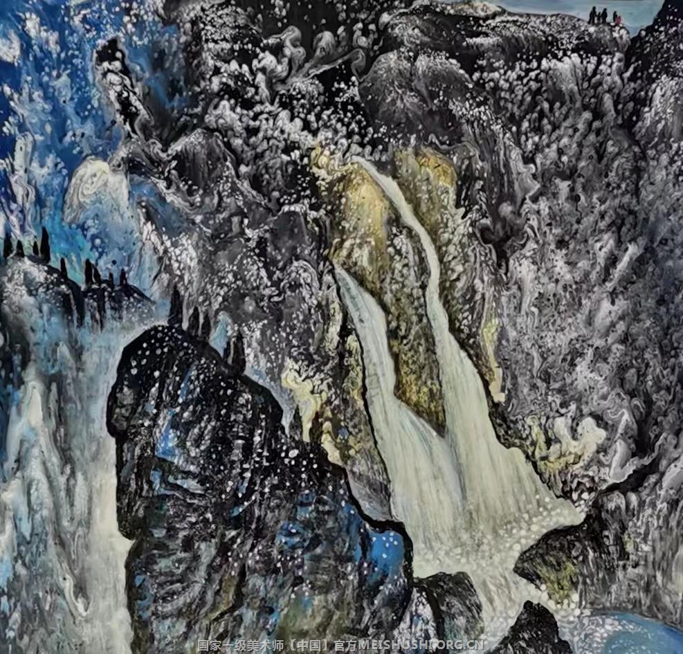 丙烯泼彩画国家专利 85*85 丙烯泼彩画国家专利 85*85